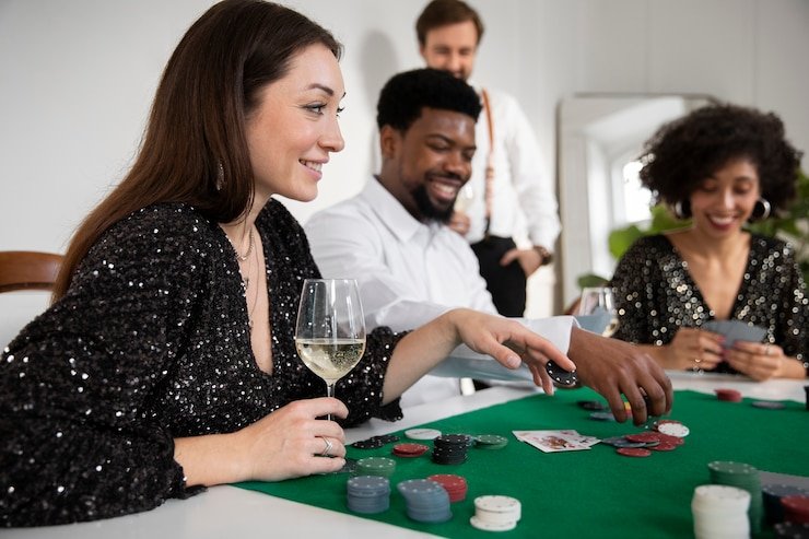 Live dealer Infinite Blackjack table at gengtoto login with multiple player positions visible